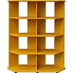 Ficha técnica e caractérísticas do produto Estante Livreiro Twist Organizador Canto Amarelo - Orb