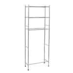 Ficha técnica e caractérísticas do produto Estante para Banheiro Metal Cinza 172x61x28cm Cromadas Importado