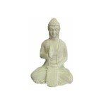 Ficha técnica e caractérísticas do produto Estátua Buda Sentado Meditando 32x21 Cm Sem Pintura