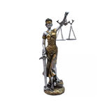 Ficha técnica e caractérísticas do produto Estatueta Dama da Justiça 33 cm - Enfeite Resina