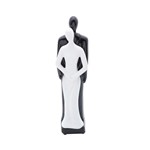 Ficha técnica e caractérísticas do produto Estatueta Figurino de Casal 30Cm Black And White de Ceramica - F9-2037 - Prestige