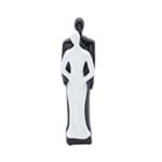 Ficha técnica e caractérísticas do produto Estatueta Figurino de Casal 30cm Black And White de Ceramica