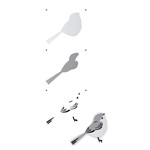Ficha técnica e caractérísticas do produto Estêncil para Pintura Simples 10x30 Pássaro II - OPA2158 - Opa - OPA