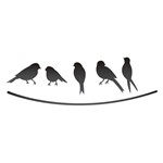 Ficha técnica e caractérísticas do produto Estêncil para Pintura Simples 10x30 Pássaros - OPA2161 - Opa - OPA