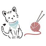Ficha técnica e caractérísticas do produto Estêncil para Pintura Simples 15x20 Pet Gato OPA2170 - Opa - OPA