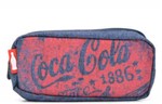 Ficha técnica e caractérísticas do produto Estojo 2 Divisorias Coca Cola Stripes Jeans Pacific