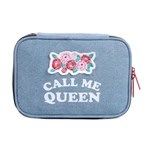 Estojo Escolar Especial Luxo Capricho Jeans Call me Queen - Mochila Capricho