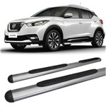 Ficha técnica e caractérísticas do produto Estribo Nissan Kicks Oblongo Oval Grafite