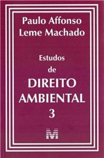 Ficha técnica e caractérísticas do produto Estudos de Direito Ambiental 3 - 01Ed/19 - Malheiros Editores