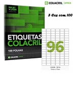 Ficha técnica e caractérísticas do produto Etiqueta Adesiva A4 CA4348 17X31 Colacril 300 Fls