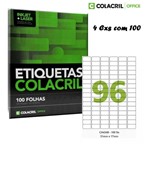 Ficha técnica e caractérísticas do produto Etiqueta Adesiva A4 CA4348 17X31 Colacril 400 Fls
