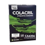 Ficha técnica e caractérísticas do produto Etiqueta Adesiva Colacril CA4356 25,4x63,5mm com 3300 Etiquetas