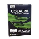 Ficha técnica e caractérísticas do produto Etiqueta Adesiva Colacril CA4368 143,4x199,9mm com 200 Etiquetas