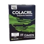 Ficha técnica e caractérísticas do produto Etiqueta Adesiva Colacril CA4370 70x33mm com 2700 Etiquetas