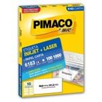Ficha técnica e caractérísticas do produto Etiqueta Adesiva Pimaco 6183 50,8x101,6mm com 100 Folhas