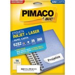 Ficha técnica e caractérísticas do produto Etiqueta Ink Jet/Laser Carta 33,90x101,60mm- 6282 - C/ 350 Etiquetas - Pimaco