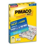 Ficha técnica e caractérísticas do produto Etiqueta Inkjet Laser A4 21,2X38,2Mm A4351 Pimaco