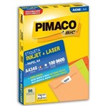 Ficha técnica e caractérísticas do produto Etiqueta Inkjet Laser A4 17X31Mm A4348 Pimaco