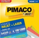 Ficha técnica e caractérísticas do produto Etiqueta Inkjet/Laser A4 349 15x26 12600 Unidades Pimaco