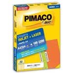 Ficha técnica e caractérísticas do produto Etiqueta Inkjet Laser A4 25,4X99Mm A4354 Pimaco