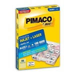Ficha técnica e caractérísticas do produto Etiqueta Inkjet/Laser A4 351 21,2x38,2 6500 Unidades Pimaco