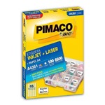 Ficha técnica e caractérísticas do produto Etiqueta Inkjet/LASER A4 351 21,2x38,2 6500 Unidades Pimaco