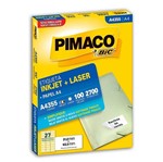 Ficha técnica e caractérísticas do produto Etiqueta Inkjet/Laser A4 355 31x63,5 2700 Unidades Pimaco