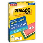 Ficha técnica e caractérísticas do produto Etiqueta Inkjet/Laser A4 356 25,4x63,5 3300 Unidades Pimaco
