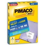 Ficha técnica e caractérísticas do produto Etiqueta Inkjet Laser A4 67,7X99Mm A4365 Pimaco