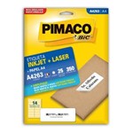 Ficha técnica e caractérísticas do produto Etiqueta Inkjet Laser A4 38X99Mm A4263 Pimaco