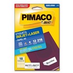 Ficha técnica e caractérísticas do produto Etiqueta Inkjet Laser A5 20X50Mm A5Q-2050 Pimaco