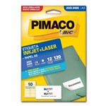 Ficha técnica e caractérísticas do produto Etiqueta Inkjet Laser A5 34X65Mm A5Q-3465 Pimaco