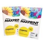 Ficha técnica e caractérísticas do produto Etiqueta para Impressora a Laser com 100 Folhas 38,1x63,5 493454 - Maxprint