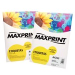 Ficha técnica e caractérísticas do produto Etiqueta para Impressora a Laser com 100 Folhas 33,9x99,0 493435 - Maxprint