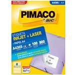Etiqueta Pimaco A4 Inkjet e LASER A4365 com 800 Unidades