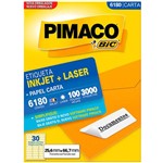 Etiqueta Pimaco Carta Inkjet e LASER 6180 3000 Unidades
