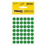Ficha técnica e caractérísticas do produto Etiqueta Pimaco Tp 12 Verde (5 Folhas 210-etiquetas)