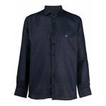 Ficha técnica e caractérísticas do produto Etro Camisa de Linho com Abotoamento - Azul