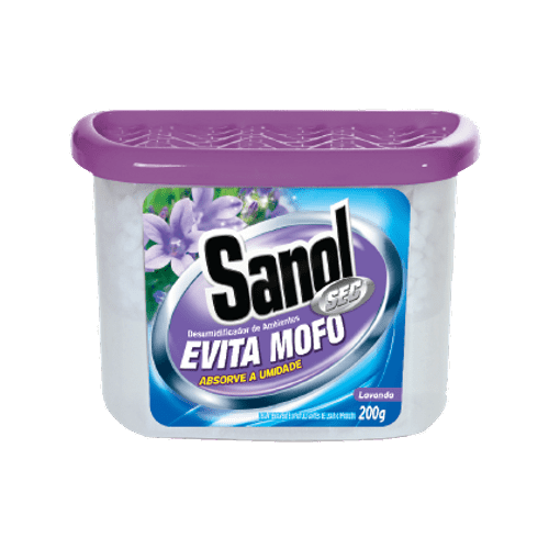 Ficha técnica e caractérísticas do produto Evita Mofo Sanol Sec Lavanda para Ambientes 200g
