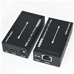 Ficha técnica e caractérísticas do produto Extensor HDMI 60 Metros Cabo de Rede Cat5e ou Cat6 RJ45 1 Via Migtec DK168