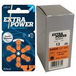 Ficha técnica e caractérísticas do produto EXTRA POWER - 13 / PR48 - Bateria para Aparelho Auditivo - 60 Unidades