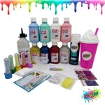 Ficha técnica e caractérísticas do produto Faça Sua Slime com Kit Slime Completo Colas Coloridas + Jelly Cubes + Neve + Copo - Ine Slime