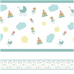 Ficha técnica e caractérísticas do produto Adesivo de Parede Faixa Decorativa Infantil Baby 5mx10cm - Colorido