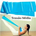 Ficha técnica e caractérísticas do produto Faixa Elástica Yoga Pilates Tipo Thera Band Azul Tensão Média 1m50cm Pbk Sports