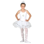 Ficha técnica e caractérísticas do produto Fantasia Bailarina Branca Infantil - Carnaval