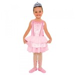 Ficha técnica e caractérísticas do produto Fantasia Barbie Quero Ser Bailarina Luxo G - Sulamericana - Sulamericana Fantasias