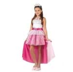 Ficha técnica e caractérísticas do produto Fantasia Barbie Rock In Royals Infantil Luxo P