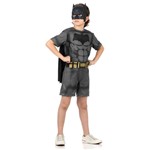 Ficha técnica e caractérísticas do produto Fantasia Batman Curto Infantil - Liga da Justiça P