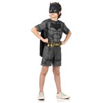 Ficha técnica e caractérísticas do produto Fantasia Batman Infantil Curto - Liga da Justiça P