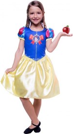Ficha técnica e caractérísticas do produto Fantasia Branca de Neve Infantil Princesas Disney - Global